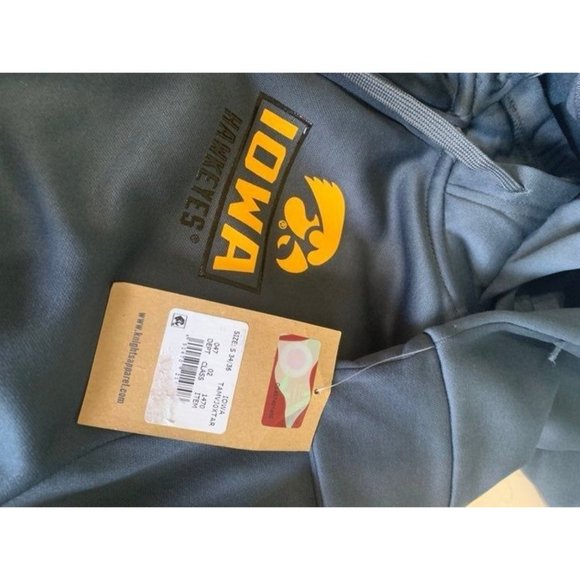 University Iowa Hawkeye Full Zip Jacket HOOD LINED Football Sports Team - Picture 7 of 7